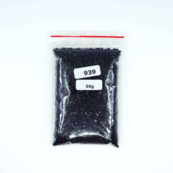Steinchen, eckig (square), Farbe 939, Blue Very Dark, Tüte mit 50 Gramm