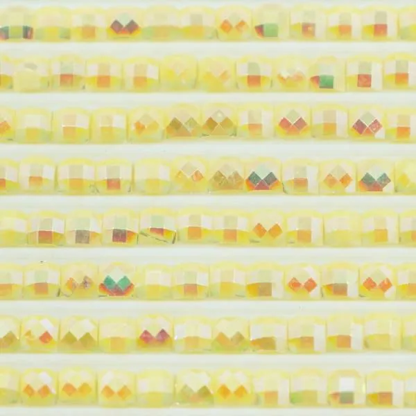AB Steine, eckig, (Irisierend), 3078, Golden Yellow Very Light, 200 Stück