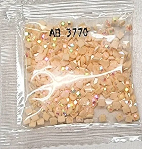 AB Steine, eckig, (Irisierend), 3770, Tawny Very Light, 200 Stück