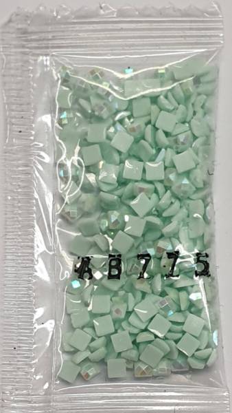 AB Steine, eckig, (Irisierend), 775, Baby Blue Very Light, 200 Stück