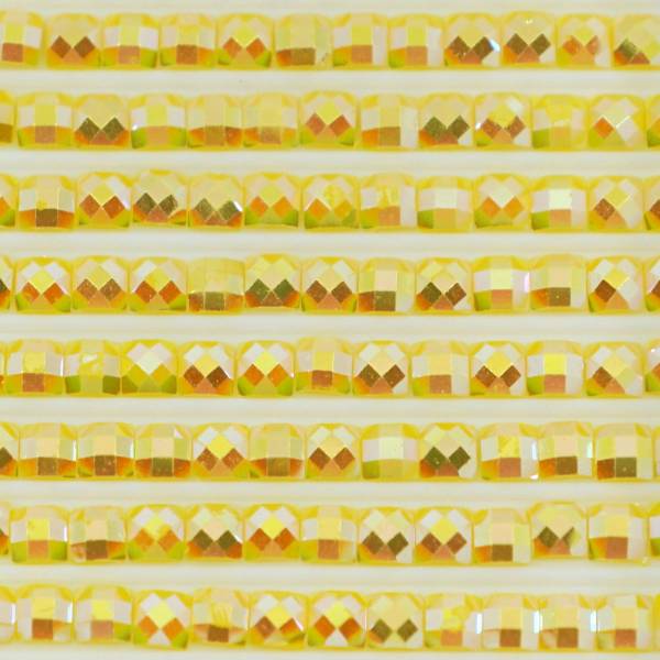 AB Steine, eckig, (Irisierend), 973, Canary Bright, 200 Stück