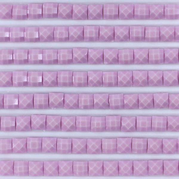 Steine, Glow in the Dark - Nachtleuchtend, eckig, Farbe G210, Lavender Medium, Tüte mit 500 Stück