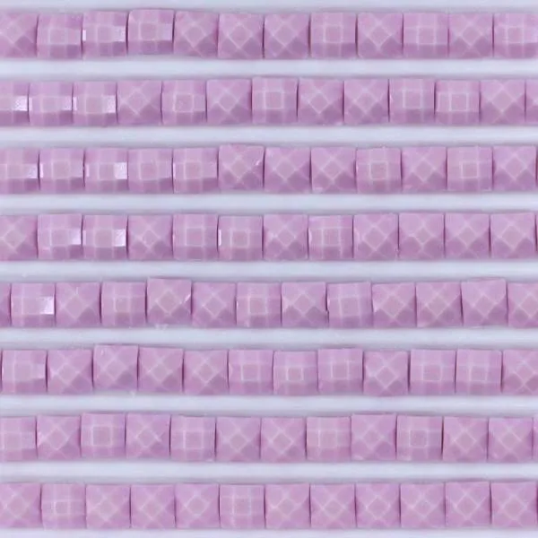 Stones, Glow in the Dark, square, colour G210, Lavender Medium, bag of 500 pieces