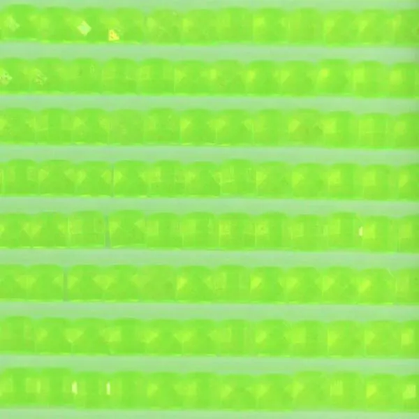 Neon-Stein eckig, hellgrün, Tüte mit ca 500 Stück