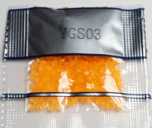 Neon-Stein eckig, orange, Tüte mit ca 500 Stück