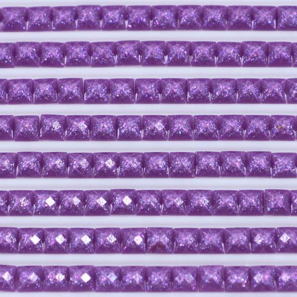 Fairy stones, square, (sparkling), 208, Lavender Very Dark, 500 pieces