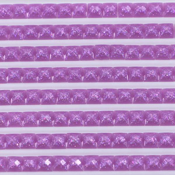 Feensteine, eckig, (glitzernd), 209, Lavender Dark, 500 Stück