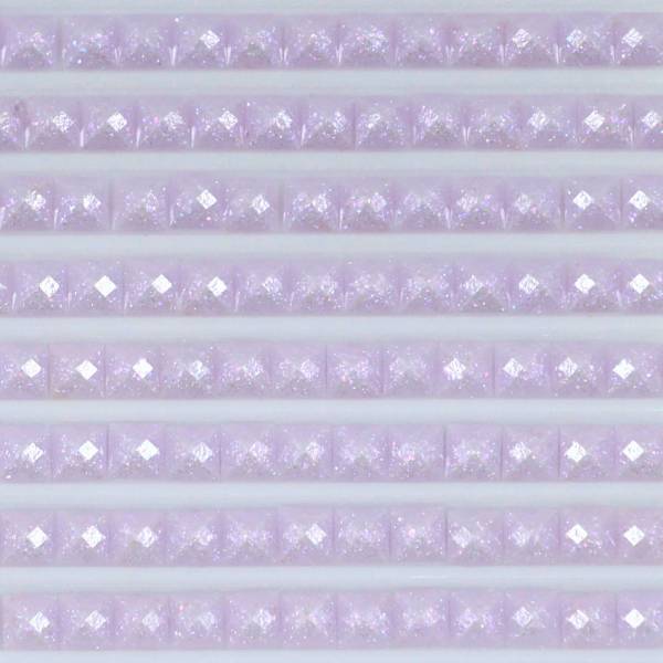 Fairy stones, square, (sparkling), 211, Lavender Light, 500 pieces