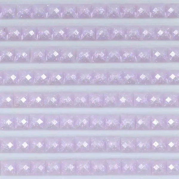 Feensteine, eckig, (glitzernd), 211, Lavender Light, 500 Stück