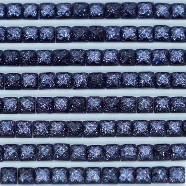 Feensteine, eckig, (glitzernd), 310, Black, 500 Stück