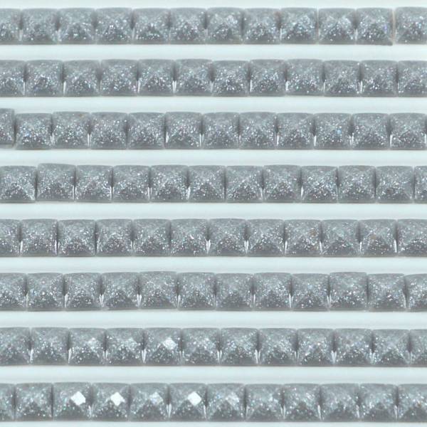 Fairy stones, square, (sparkling), 318, Steel Gray Light, 500 pieces