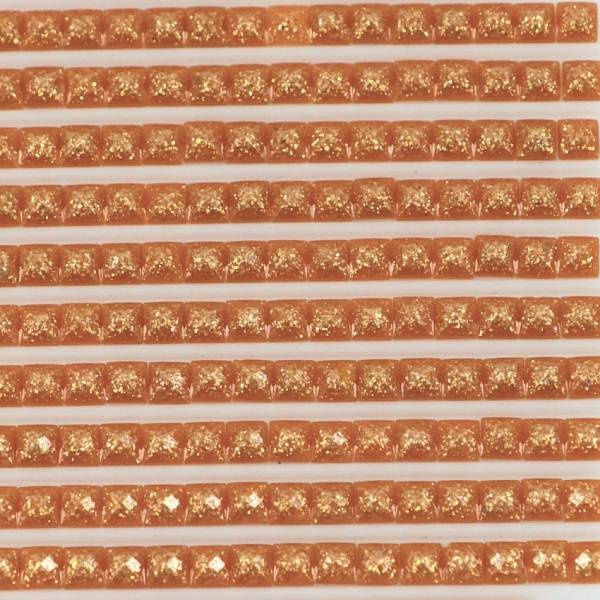 Feensteine, eckig, (glitzernd), 3826, Golden Brown, 500 Stück