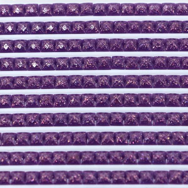 Feensteine, eckig, (glitzernd), 3837, Lavender Ultra Dark, 500 Stück