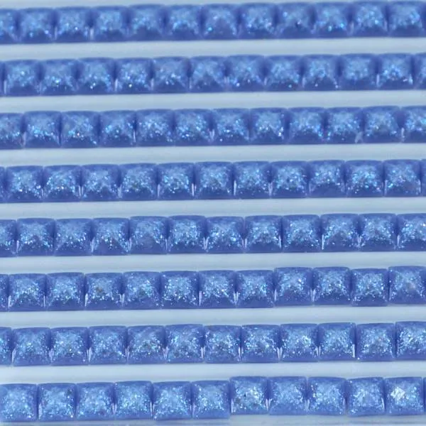 Feensteine, eckig, (glitzernd), 3838, Lavender Blue Dark, 500 Stück