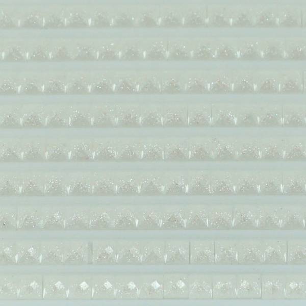 Feensteine, eckig, (glitzernd), 3865, Winter White, 500 Stück