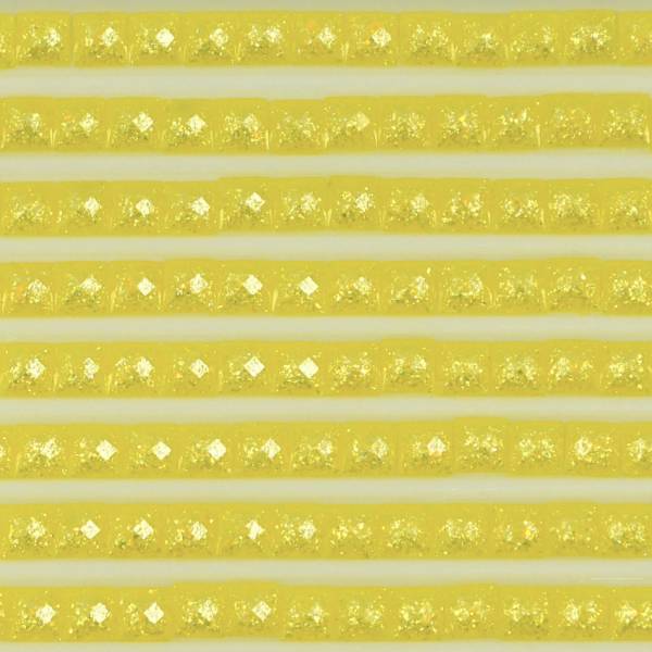 Feensteine, eckig, (glitzernd), 444, Lemon Dark, 500 Stück