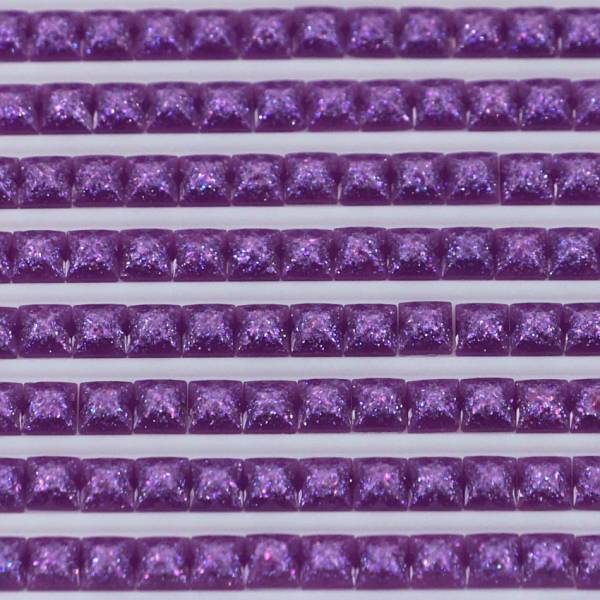 Feensteine, eckig, (glitzernd), 550, Violet Very Dark, 500 Stück