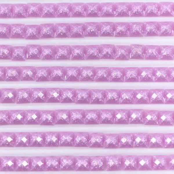 Feensteine, eckig, (glitzernd), 554, Violet Light, 500 Stück