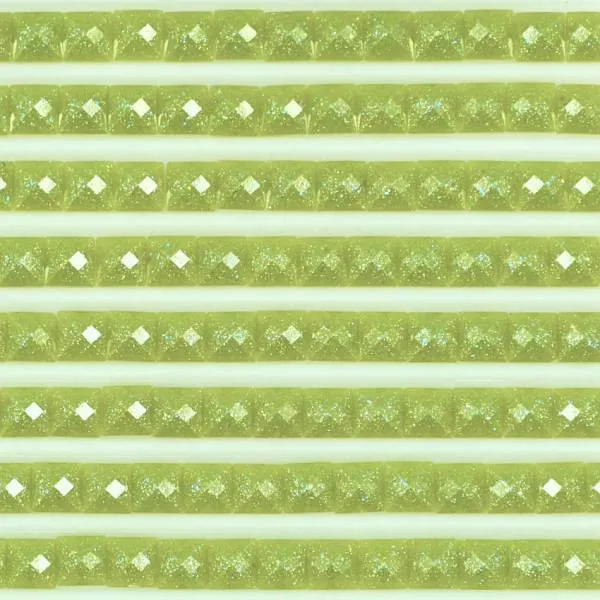 Feensteine, eckig, (glitzernd), 581, Moss Green, 500 Stück