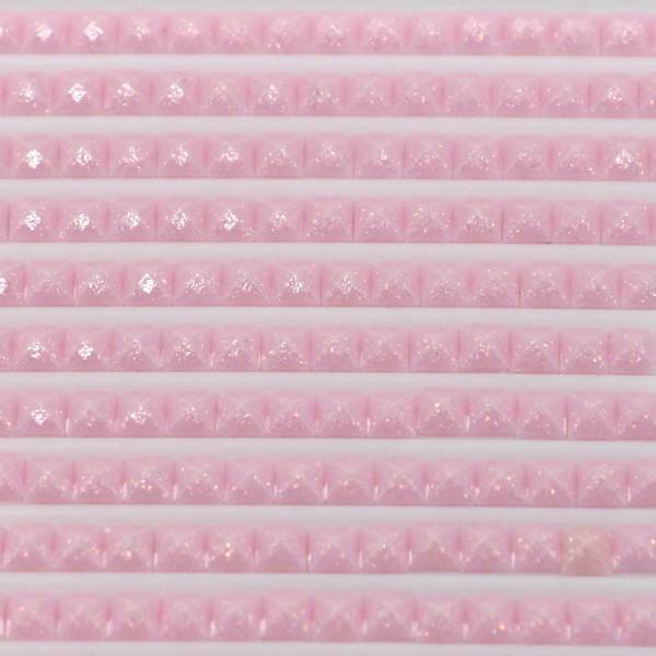 Feensteine, eckig, (glitzernd), 605, Cranberry Very Light, 500 Stück