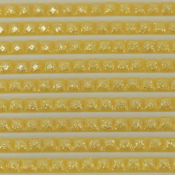Feensteine, eckig, (glitzernd), 728, Golden Yellow, 500 Stück
