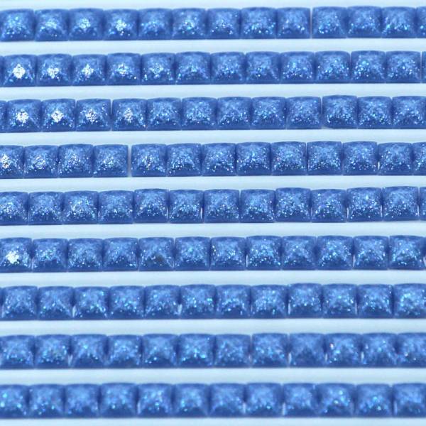 Feensteine, eckig, (glitzernd), 798, Delft Blue Dark, 500 Stück