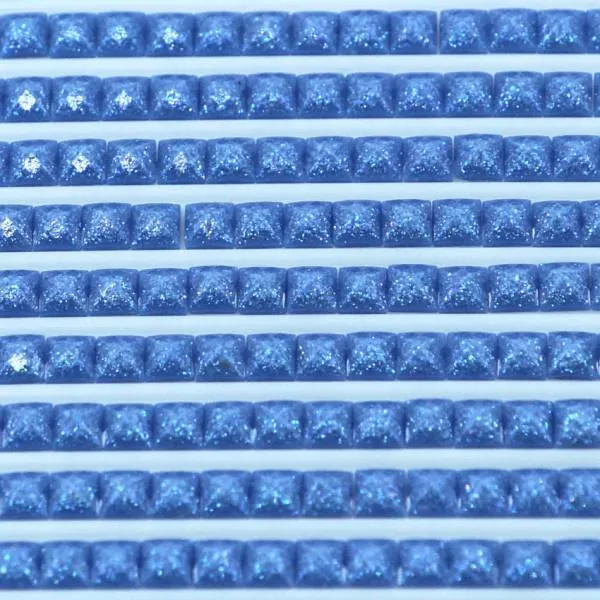 Fairy stones, square, (sparkling), 798, Delft Blue Dark, 500 pieces