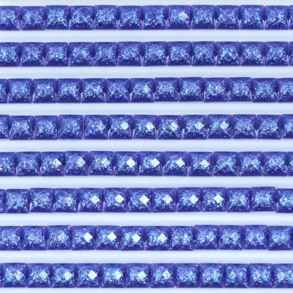 Feensteine, eckig, (glitzernd), 820, Royal Blue Very Dark, 500 Stück