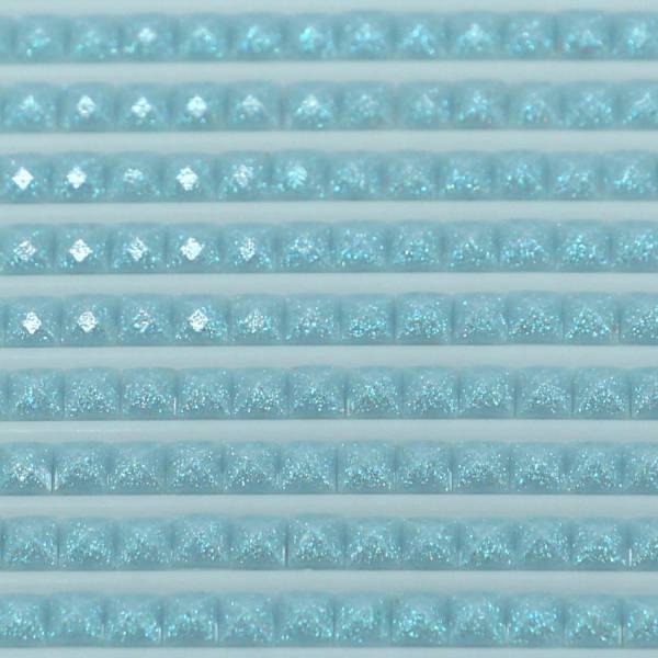 Feensteine, eckig, (glitzernd), 827, Blue Very Light, 500 Stück