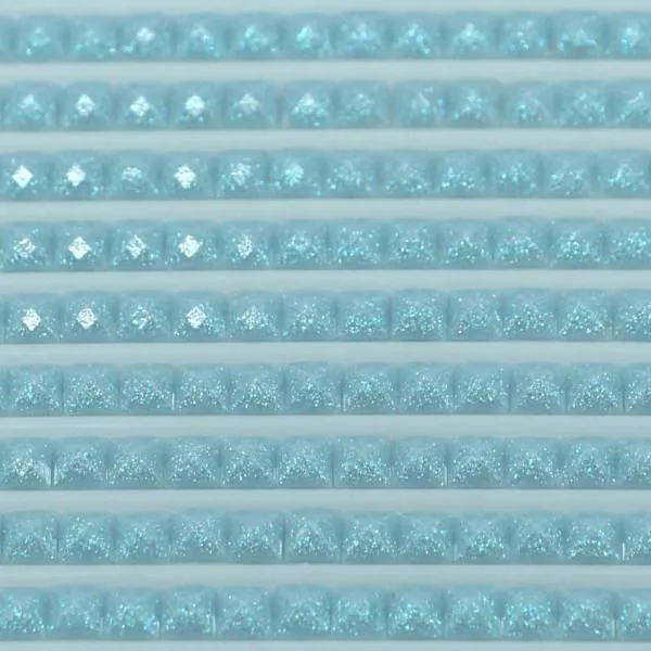 Feensteine, eckig, (glitzernd), 827, Blue Very Light, 500 Stück