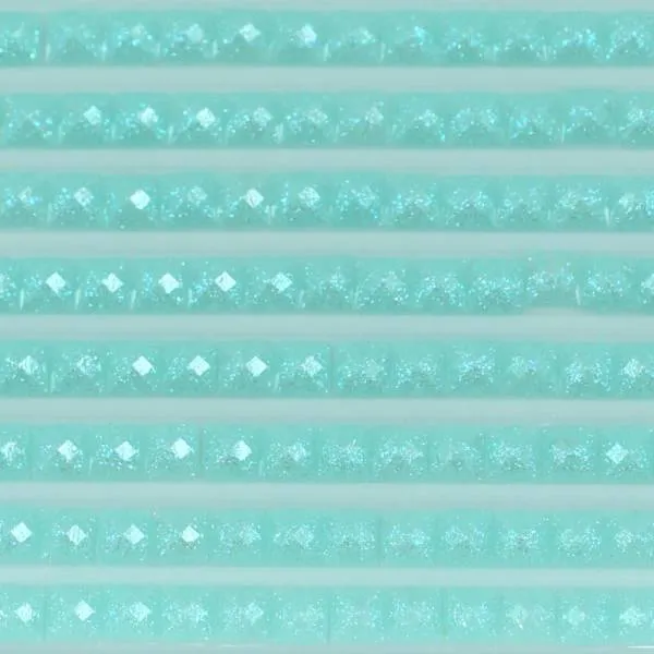 Fairy stones, square, (sparkling), 964, Seagreen Light, 500 pieces