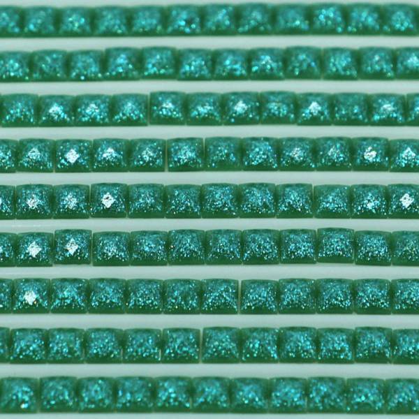 Feensteine, eckig, (glitzernd), 986, Forest Green Very Dark, 500 Stück