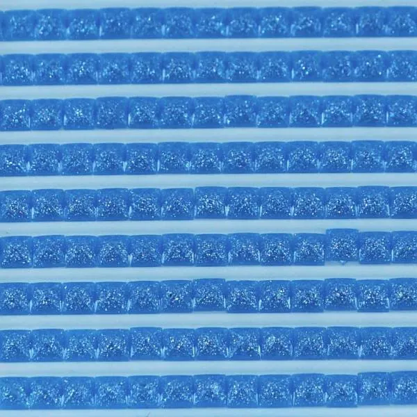 Feensteine, eckig, (glitzernd), 995, Electric Blue Dark, 500 Stück