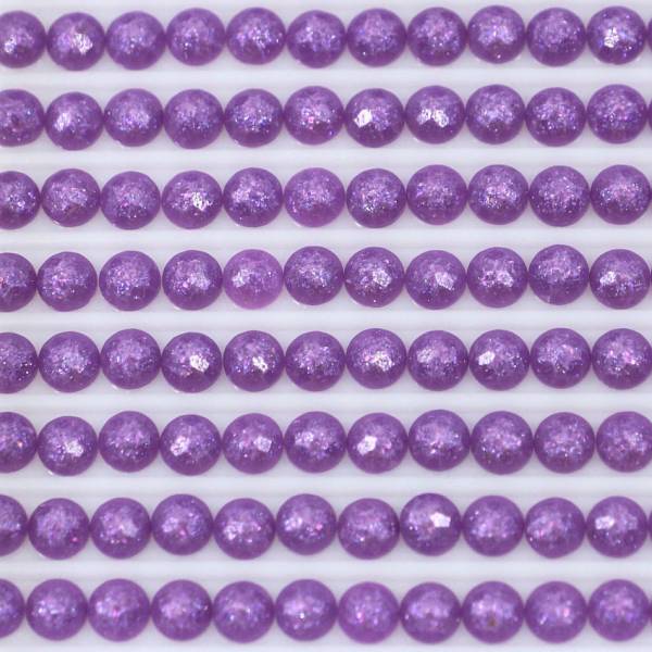 Feensteine, rund, (glitzernd), 209, Lavender Dark, 500 Stück