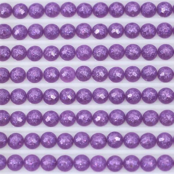 Feensteine, rund, (glitzernd), 209, Lavender Dark, 500 Stück