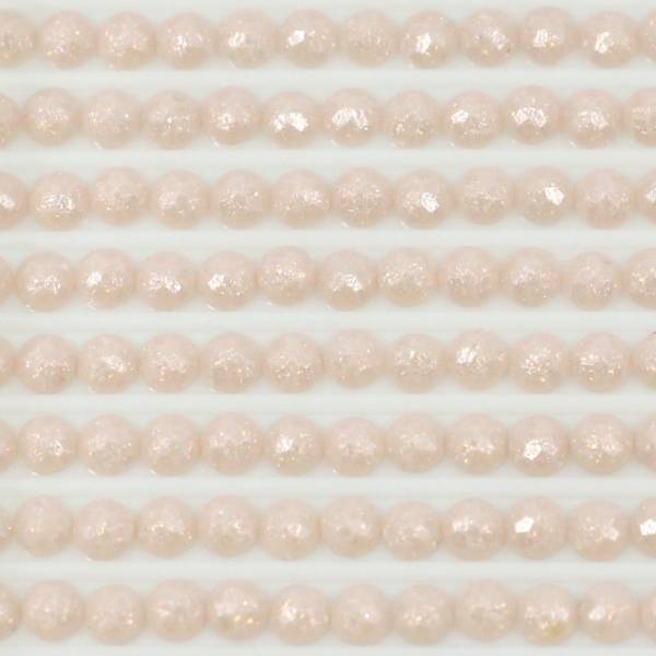 Feensteine, rund, (glitzernd), 225, Shell Pink Ultra Very Light, 500 Stück