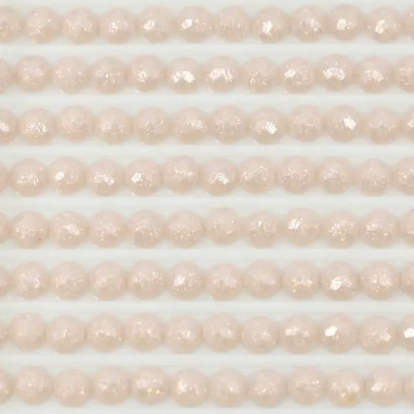 Fairy stones, round, (sparkling), 225, Shell Pink Ultra Very Light, 500 pieces
