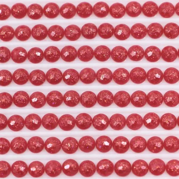Fairy stones, round, (sparkling), 304, Red Medium, 500 pieces