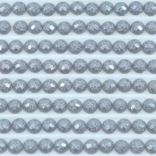 Fairy stones, round, (sparkling), 318, Steel Gray Light, 500 pieces