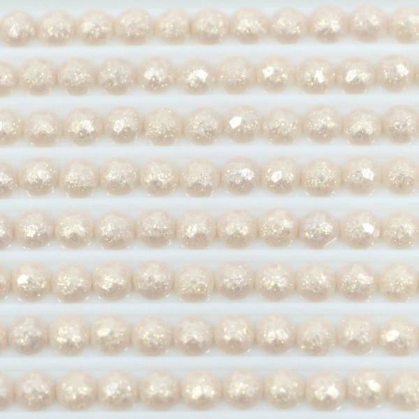 Fairy stones, round, (sparkling), 3774, Desert Sand Very Light, 500 pieces