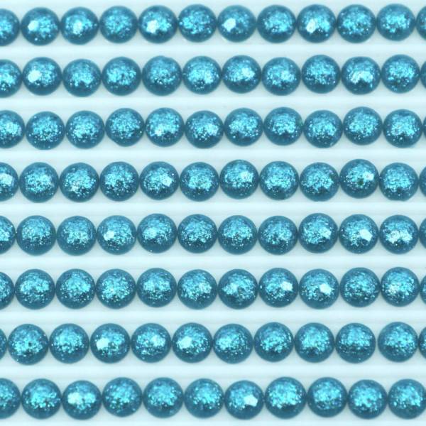 Fairy stones, round, (sparkling), 3810, Turquoise Dark, 500 pieces