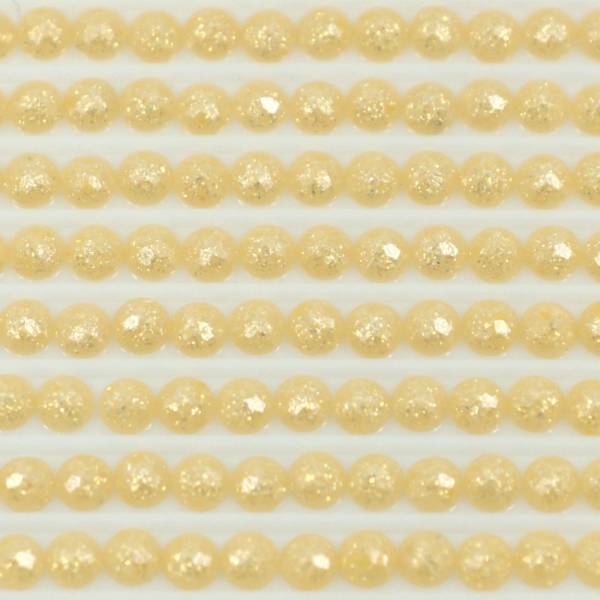 Feensteine, rund, (glitzernd), 3827, Golden Brown Pale, 500 Stück