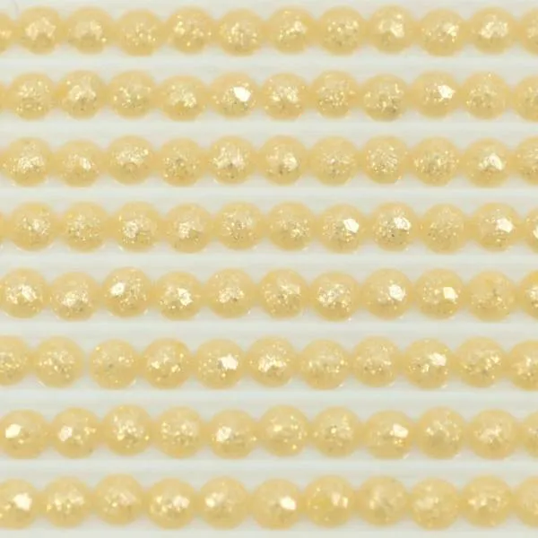 Fairy stones, round, (sparkling), 3827, Golden Brown Pale, 500 pieces