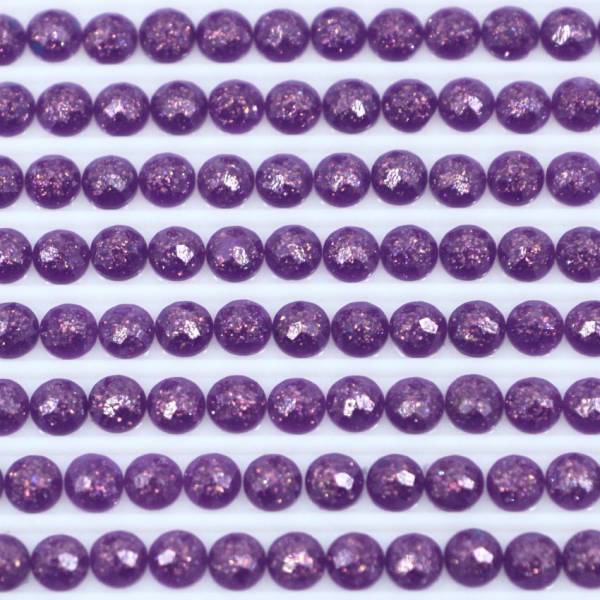 Feensteine, rund, (glitzernd), 3837, Lavender Ultra Dark, 500 Stück