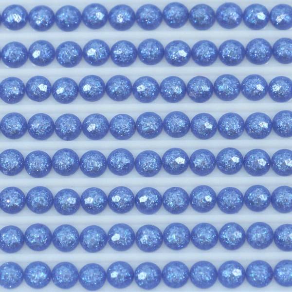 Feensteine, rund, (glitzernd), 3838, Lavender Blue Dark, 500 Stück