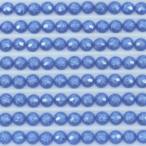 Fairy stones, round, (sparkling), 3838, Lavender Blue Dark, 500 pieces