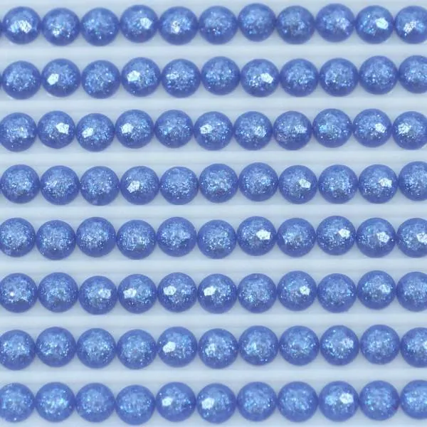 Fairy stones, round, (sparkling), 3838, Lavender Blue Dark, 500 pieces