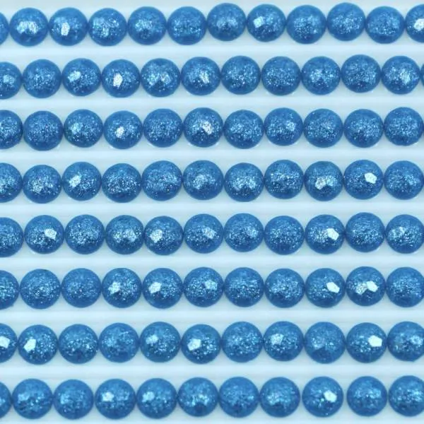 Fairy stones, round, (sparkling), 3844, Bright Turquoise Dark, 500 pieces