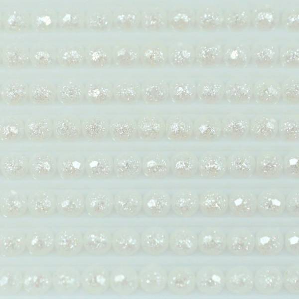 Fairy stones, round, (sparkling), 3865, Winter White, 500 pieces