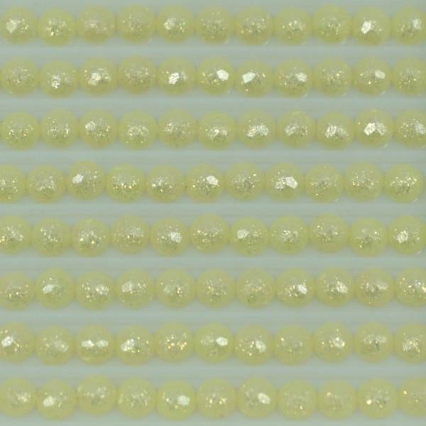 Feensteine, rund, (glitzernd), 445, Lemon Light, 500 Stück